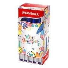 MARCADOR SIMBALL MAXI AL AGUA X 12 NEGRO