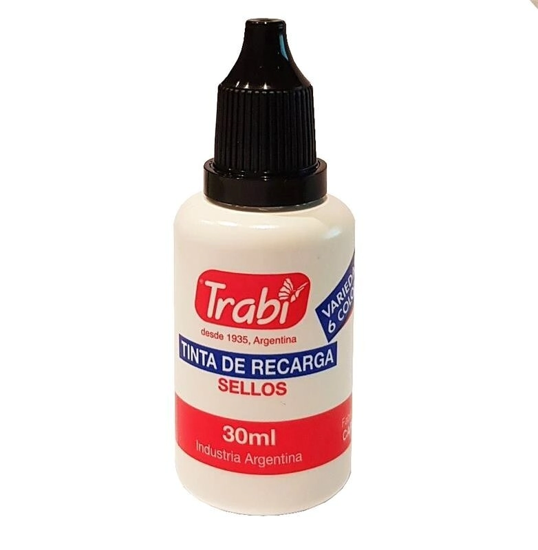 TINTA TRABI SELLOS x 30ml NEGRO