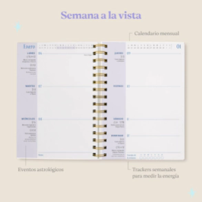 AGENDA FERA 2025 ASTROLOGICA - DEMETER - AGUA