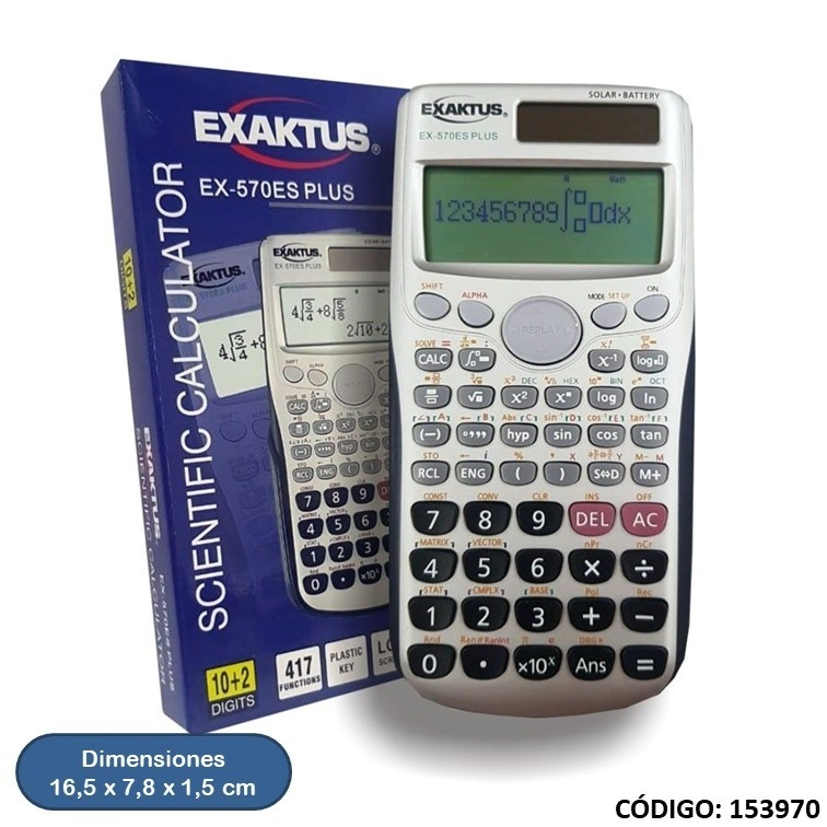 CALCULADORA EXAKTUS EX-570ES PLUS SCIENTIFIC