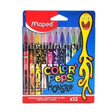 MARCADOR MAPED MONSTER x 12u