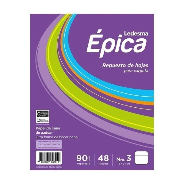 REPUESTO EPICA N*3 x 48hjs RY 90grs