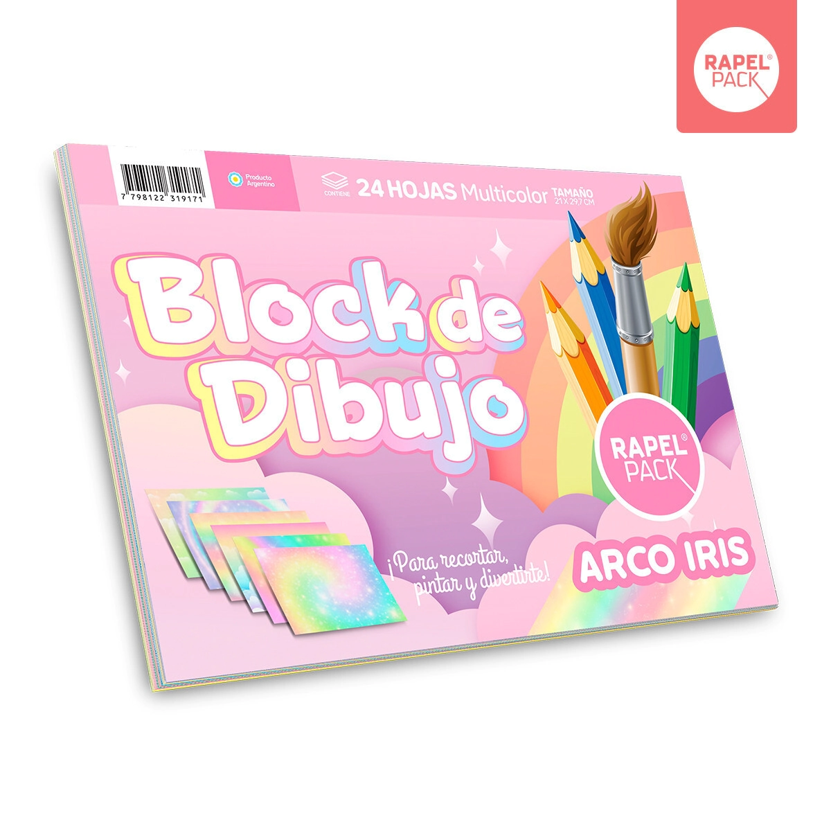 BLOCK RAPEL PACK N*5 ARCO IRIS x 24hjs