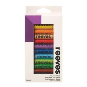REEVES SET PASTEL OLEO LARGOS x 12u