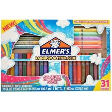 ELMERS GLITTER GLUE EVERGREEN x 31 COUNT