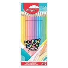 LAPICES COLOR MAPED PASTEL COLORPEPS x 12u