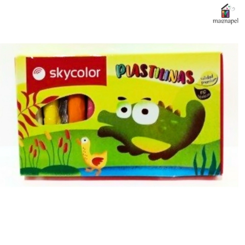 PLASTILINA SKYCOLOR x 10u SURTIDAS