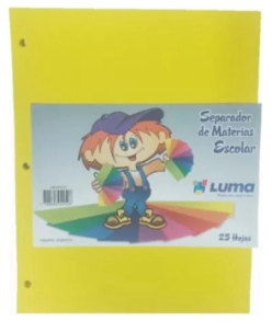 SEPARADOR LUMA CART COLOR N*3 x 25hjs