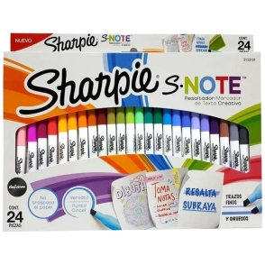 MARCADOR SHARPIE SET SNOTE x 24u