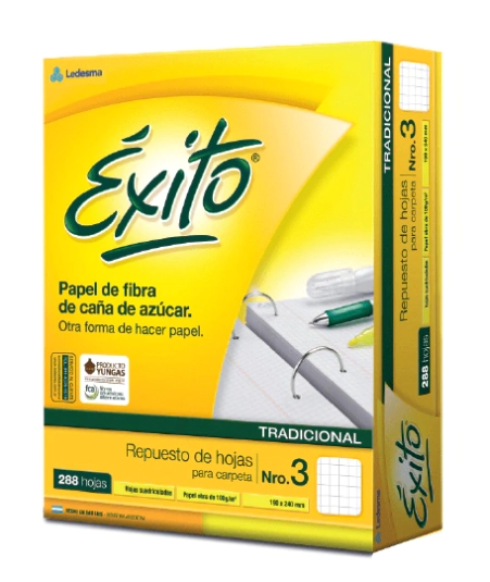 REPUESTO EXITO N*3 x 288hjs