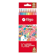 LAPICES COLOR FILGO PASTEL x 10u