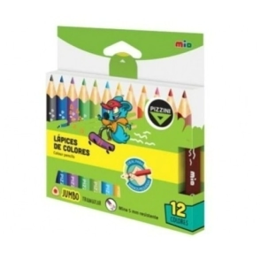 LAPICES COLOR PIZZINI JUMBO TRIANGULAR x 12c