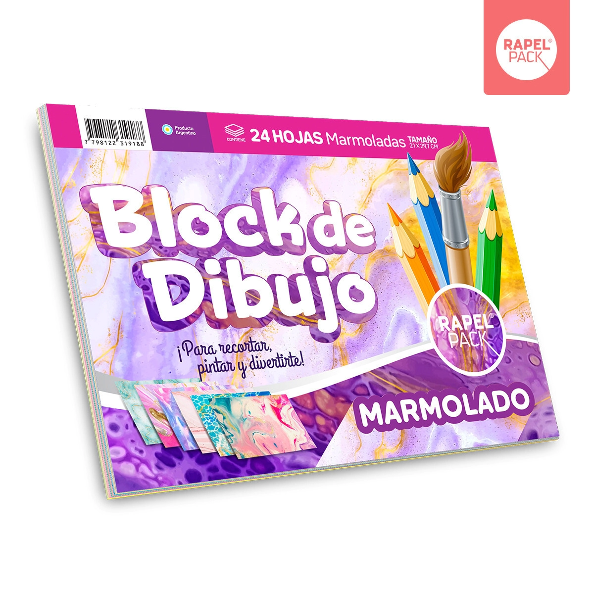 BLOCK RAPEL PACK N*5 MARMOLADO x 24hjs