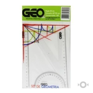 SET GEOMETRICO GEO 20CM 3P