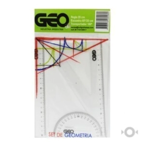 SET GEOMETRICO GEO 20CM 3P
