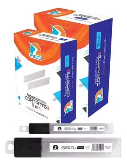 REPUESTO EZCO TRINCHETA 18mm x 10u