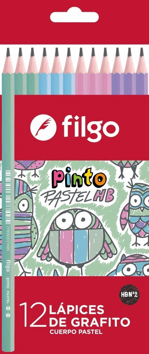 LAPIZ GRAFITO FILGO PASTEL x 12u