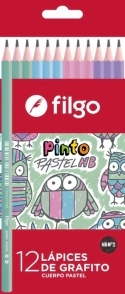LAPIZ GRAFITO FILGO PASTEL x 12u