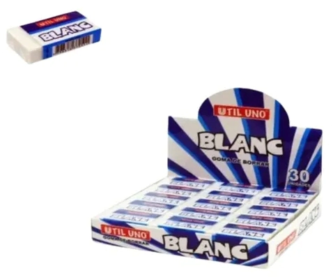 GOMAS UTIL UNO BLANCA x 30u