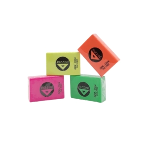 GOMAS PIZZINI ESCOLAR MINI FLUO GEM x 60u