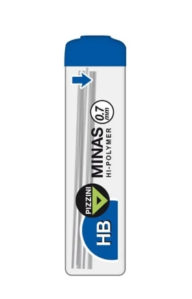 MINAS PIZZINI 0.7mm HB x 12 ESTUCHES