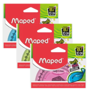 TRANSPORTADOR MAPED TWISTN FLEX 180&ordm;-10CM