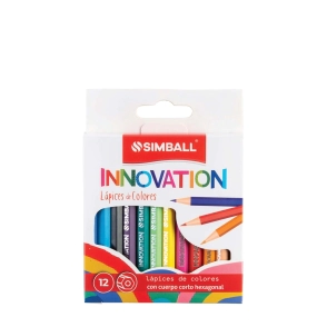 LAPICES COLOR SIMBALL INNOVATION x 12 CORTOS