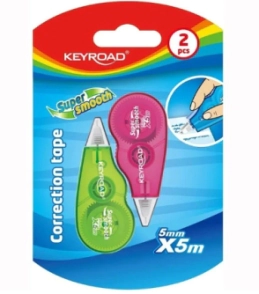 CINTA CORRECTORA KEYROAD 5mm x 5mt x 2u