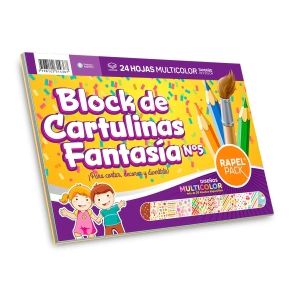 BLOCK RAPEL PACK N*5 FANTASIA MULTICOLOR x 24hjs