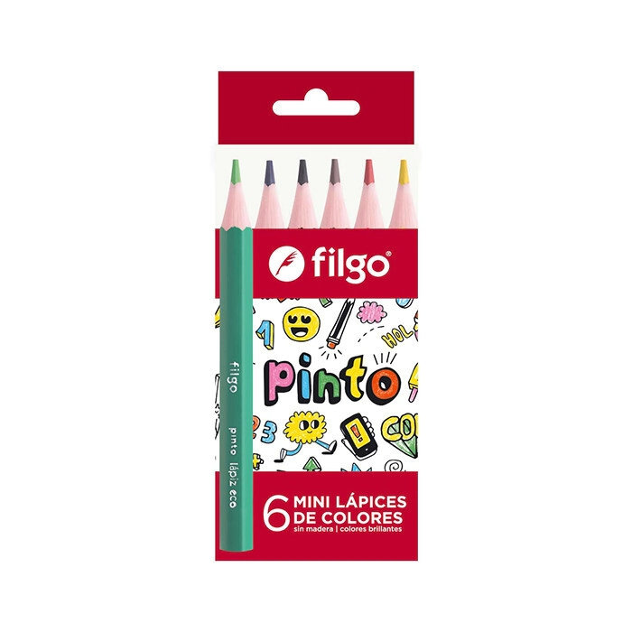 LAPICES COLOR FILGO x 6u CORTO