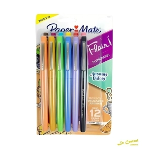 MICROFIBRA PAPER MATE FLAIR AROMAS DULCES X12U