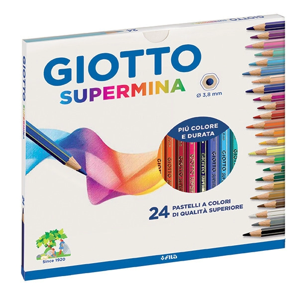 LAPICES COLOR GIOTTO SUPERMINA x 24u
