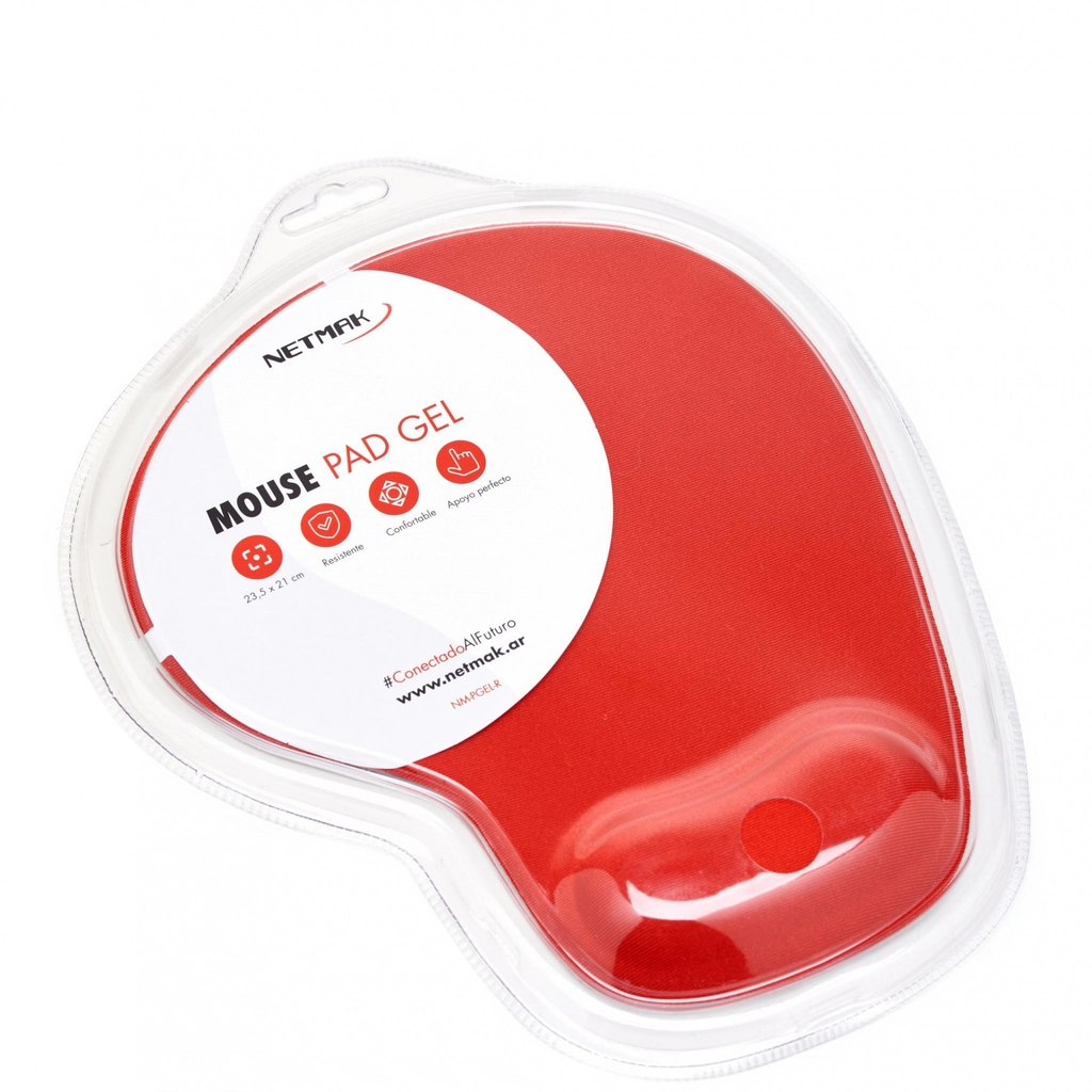 PAD MOUSE NETMAK C/ GEL ROJO