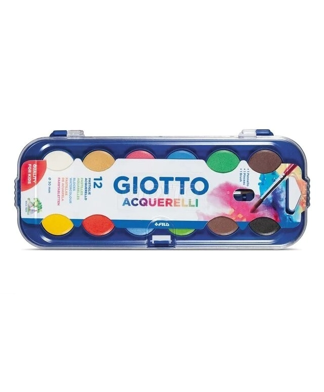 ACUARELA GIOTTO x 12u + PINCEL