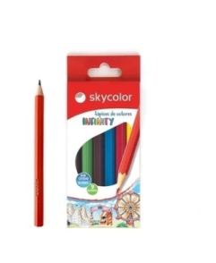LAPICES COLOR SKYCOLOR INFINITY CORTOS x 6u