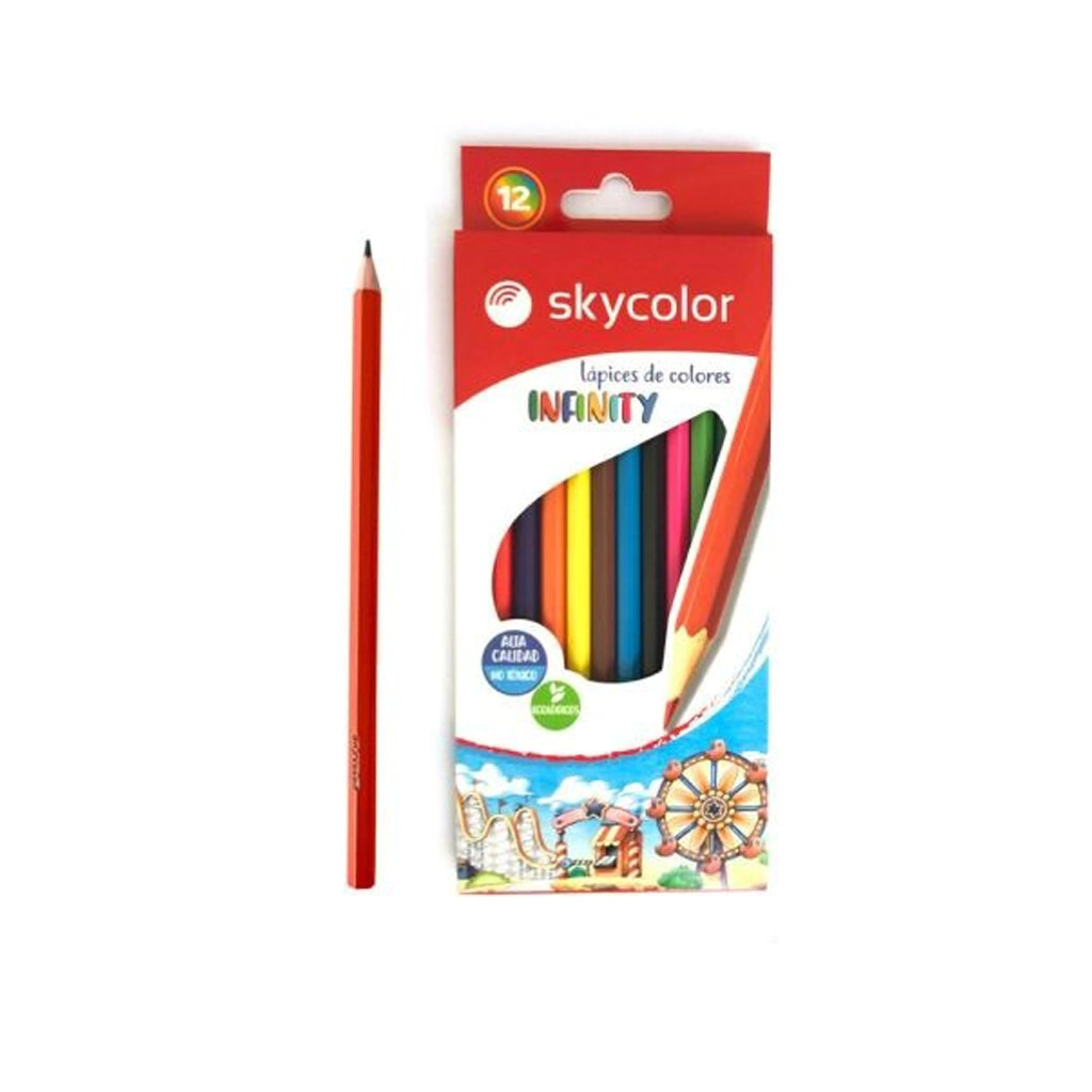 LAPICES COLOR SKYCOLOR INFINITY x 12L