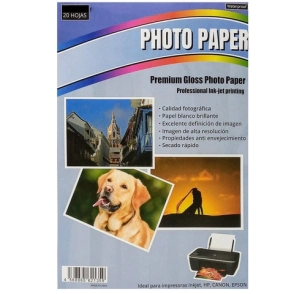 PAPEL FOTOGRAFICO WATERPROOF AUTOADHESIVO A4 135grs x 20u