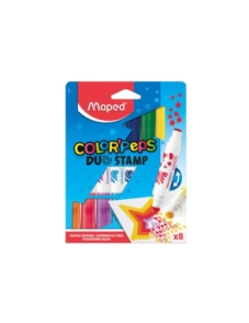 MARCADOR MAPED DUO STAMP x 8u