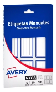 ROTULOS AVERY x 180 ETIQUETAS AZUL