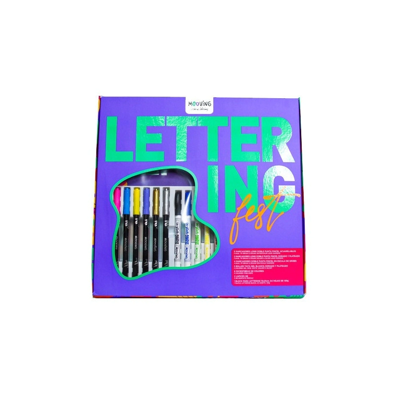 SET MOOVING LETTERING FEST x 23u
