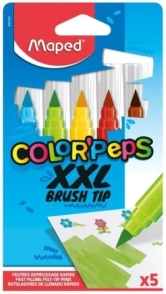MARCADOR MAPED BRUSH TIP XXL x 5u