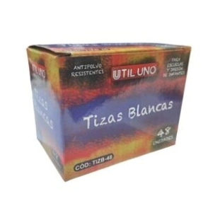 TIZA UTIL UNO BLANCA x 48u