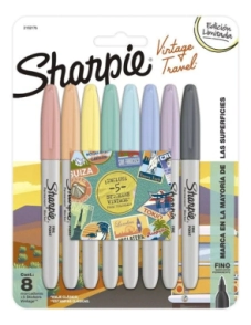 MARCADOR SHARPIE SET VINTAGE x 8u
