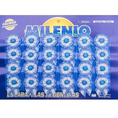 ESCARAPELA MILENIO N* 125 REDONDA GRANDE CON BOTON