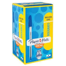 BOLIGRAFO PAPERMATE KILOMETRICO 100 AZUL x 50u