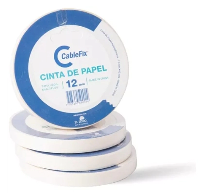 CINTA PAPEL CABLEFIX 12mm x 40mts