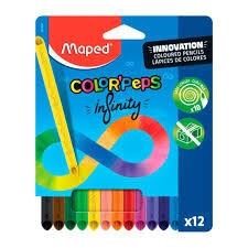 LAPICES COLOR MAPED INFINITY x 12u
