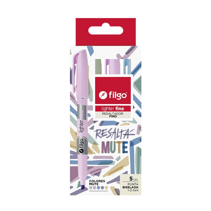 RESALTADOR FILGO LIGHTER FINE SET MUTE x 5u