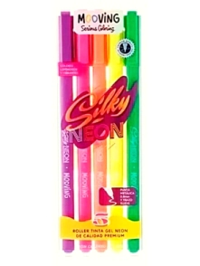 BOLIGRAFO MOOVING ROLLER GEL NEON x 5u