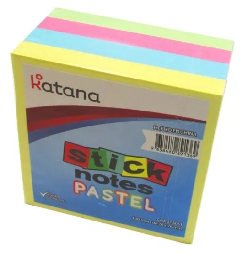 MEMO KATANA PASTEL 76 x 76mm x 400hjs